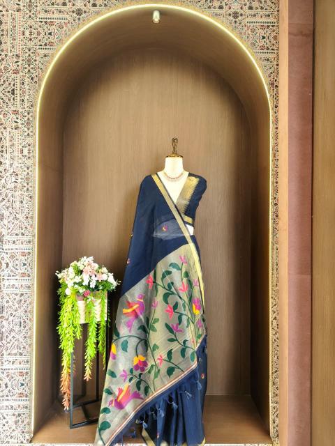 Akshara soft linen silk saree surat bombay market online shopping